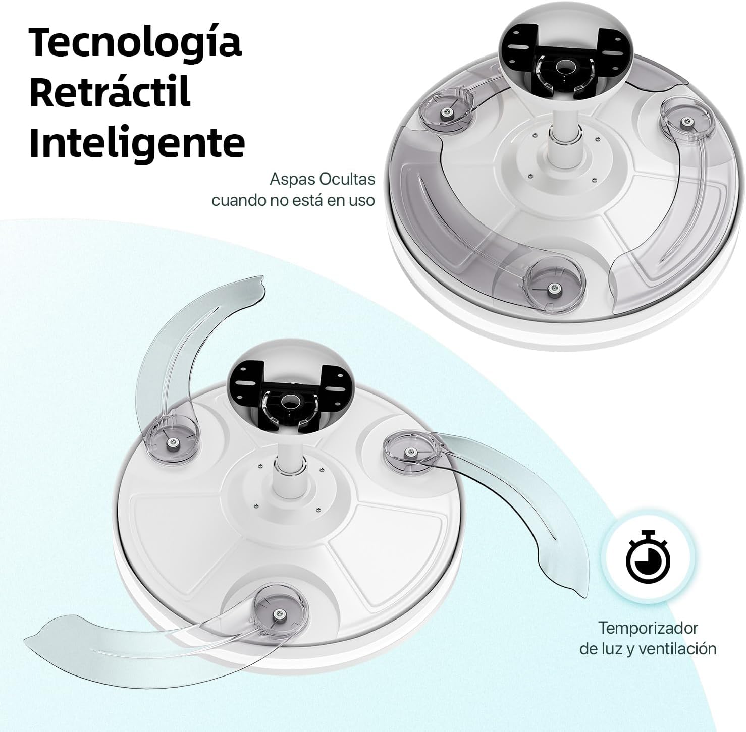 Ventilador de Techo con Luz Relajante