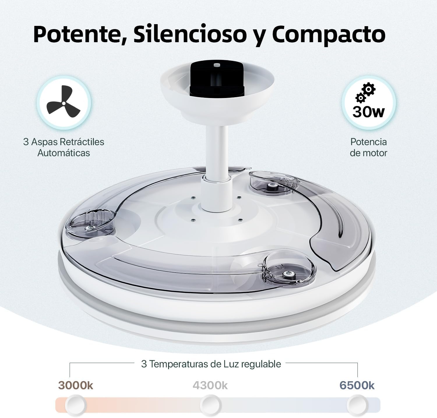 Ventilador de Techo con Luz Relajante
